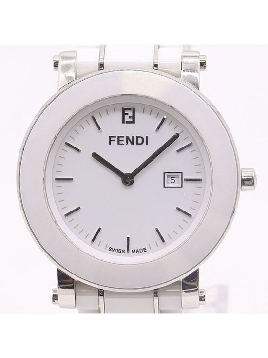 Fendi Boxed Round Quartz White Dial Watch display picture 2